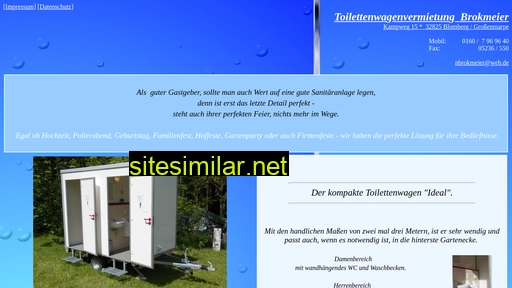 Nb-toilettenwagen similar sites