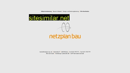 Netzplan-bau similar sites
