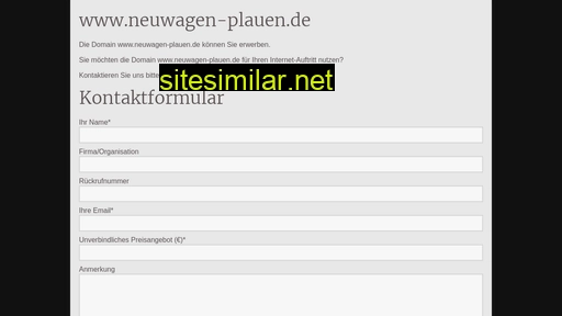 Neuwagen-plauen similar sites