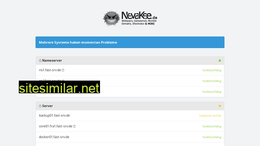 nevakee-status.de alternative sites