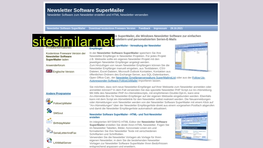 newsletter-software-supermailer.de alternative sites