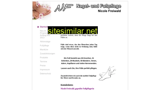 nf-nagelundfusspflege.de alternative sites