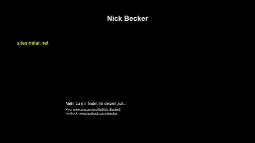 nickbecker.de alternative sites