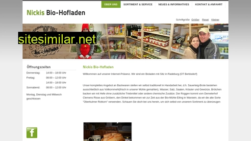 nickis-biohofladen.de alternative sites