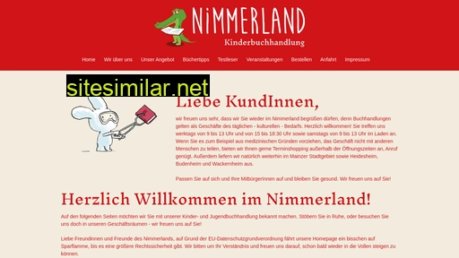 nimmerland-mainz.de alternative sites