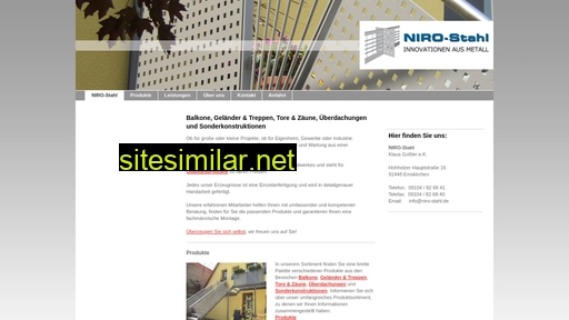 niro-stahl.de alternative sites