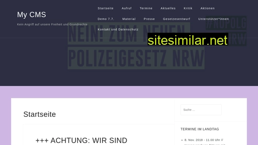 No-polizeigesetz-nrw similar sites