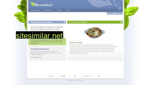 Normalkost similar sites