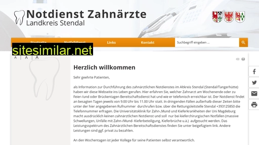notdienst-zahnaerzte-stendal.de alternative sites