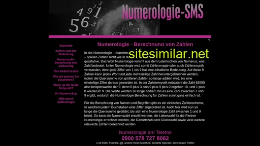 numerologie-sms.de alternative sites