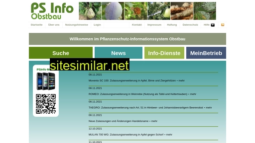 obstbau.pflanzenschutz-information.de alternative sites