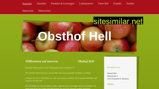 obsthof-hell.de alternative sites