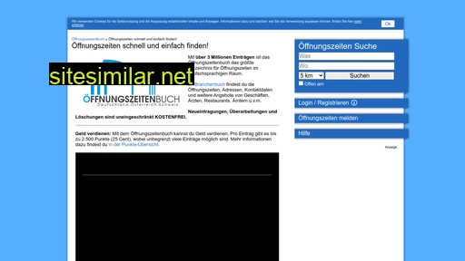oeffnungszeitenbuch.de alternative sites