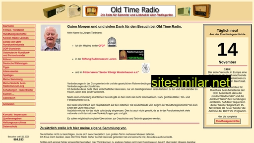 oldtimeradio.de alternative sites