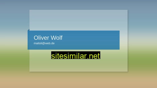 oliverwolf.de alternative sites