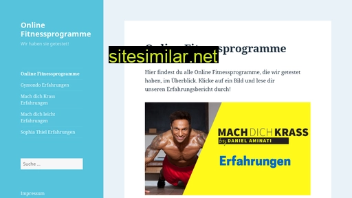 Online-fitnessprogramme similar sites