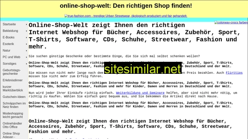 online-shop-welt.de alternative sites