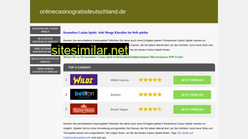 onlinecasinogratisdeutschland.de alternative sites