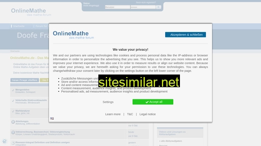 onlinemathe.de alternative sites
