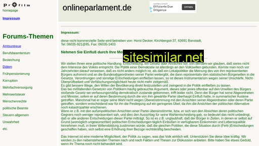onlineparlament.de alternative sites