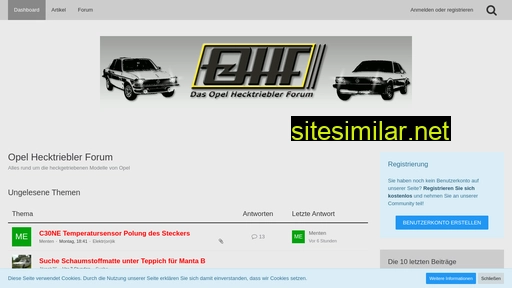 Opel-hecktriebler-forum similar sites