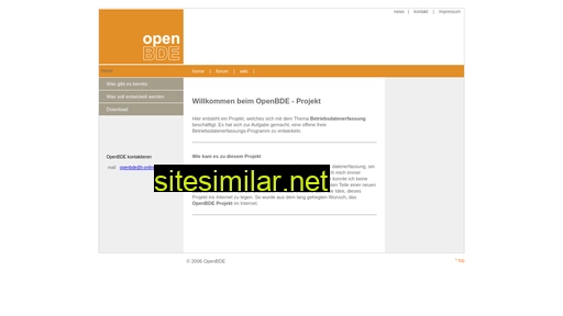 open-bde.de alternative sites