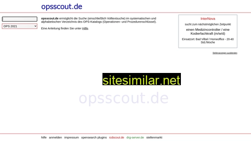 Opsscout similar sites