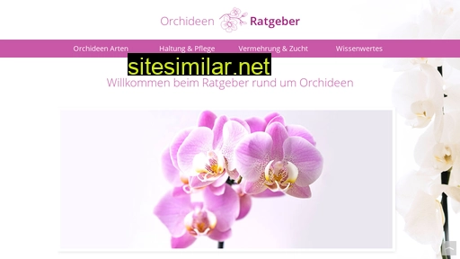 Orchideen-ratgeber similar sites