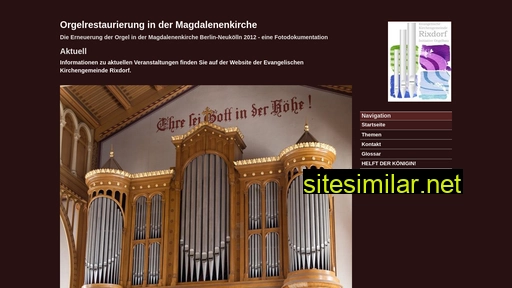 orgel-rixdorf.de alternative sites