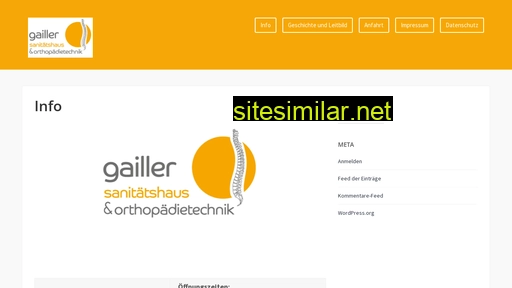 orthopaedie-gailler.de alternative sites