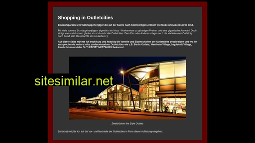 Outletcities similar sites