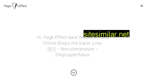 Page-effect similar sites