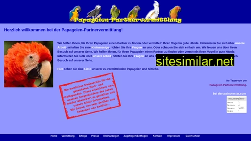 Papageien-partnervermittlung similar sites