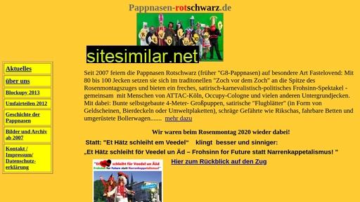 pappnasen-rotschwarz.de alternative sites
