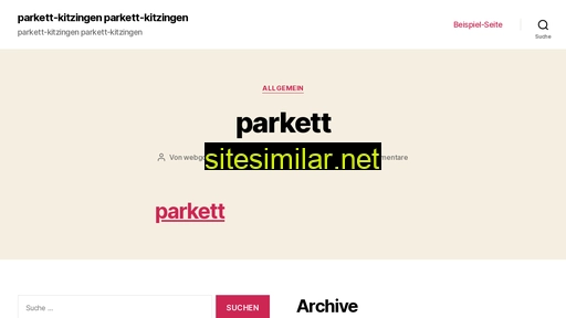 parkett-kitzingen.de alternative sites