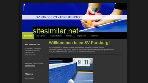 parsberg-tischtennis.de alternative sites