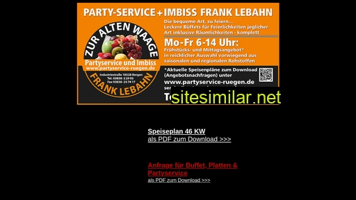 partyservice-ruegen.de alternative sites
