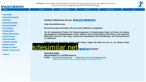 paschen-gmbh.de alternative sites