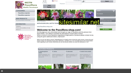 passiflora-shop.de alternative sites