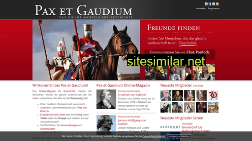 paxetgaudium.de alternative sites