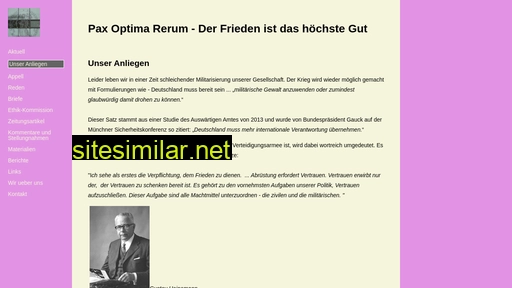 pax-optima-rerum.de alternative sites