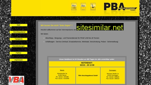 pba-abschleppdienst.de alternative sites