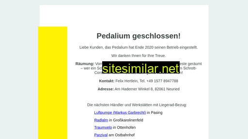 pedalium.de alternative sites