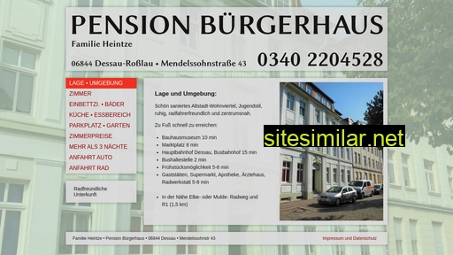 pension-buergerhaus.de alternative sites