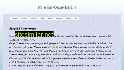 Pension-oase-berlin similar sites