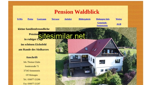 Pension-waldblick similar sites