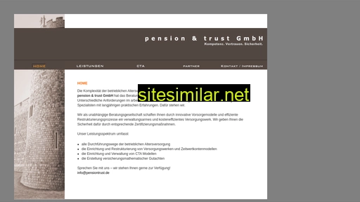 Pensiontrust similar sites