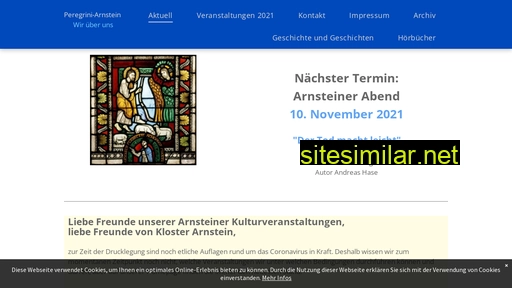 peregrini-arnstein.de alternative sites