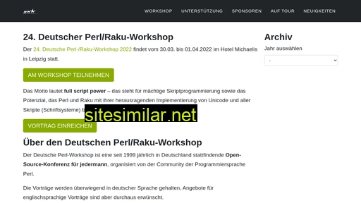 Perl-workshop similar sites