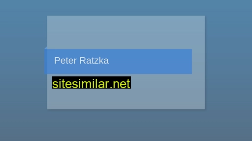 Peter-ratzka similar sites